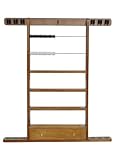 Sterling Economy Wall Rack, Maple, 6 Cue w/Ball Rack, Drawer & Beads