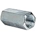 12L14 Steel Coupling Nut, Zinc Plated Finish, Right Hand Threads, Corrosion Resistant, 3/4"-10 Threads, 1" Width Across Flats (Pack of 20)