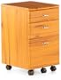 HJH Office 673805 Rollcontainer Ekon Teak
