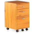 HJH Office/Buerostuhl24 673805 Rollcontainer Ekon Teak