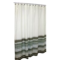 Famous Home Fashions Shower Curtain, Silver Wave