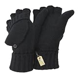 Ladies/Womens Capped Winter Fingerless Gloves