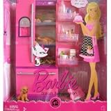 Barbie Pink Dream Refrigerator w Pretend Food & Dog (2008)