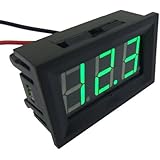 SMAKN&reg; 2 Wire Green Dc 4.0-30v LED Panel Digital Display Voltage Meter Voltmeter