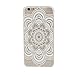 ABC(TM) Fashion Cool Mandala Pattern Flower Clear Hard Case Skin Cover For iphone6 Plus 5.5Inch