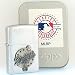Zippo Lighter with sculpted and enameled Logo.