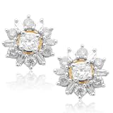 10k White or Yellow Gold Diamond Stud Earrings and Earring Jackets (1.50 cttw, I-J Color, I3 Clarity)