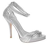 ALDO Cembura - Women Evening Sandals - Silver - 8
