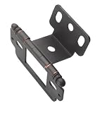 Amerock Full Inset Partial Wrap Free Swinging Ball Tip Hinge For 3/4 Doors Oil Rubbed Bronze Single