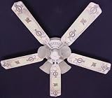 Ceiling Fan Designers 52FAN-MLB-MIL MLB Milwaukee Brewers Baseball Ceiling Fan 52 In.