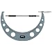 Mitutoyo Outside Micrometer, Baked-enamel Finish, Ratchet Stop, Inch