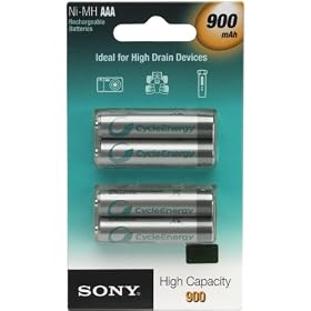 Sony NHAAAB4EC - Battery 4 x AAA NiMH 900 mAh