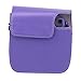 CAIUL Compatible Mini 8 Camera Case Bag with Soft PU Leather Material for Fujifilm Instax Mini 8 8+ 9 Film Camera (Purple)