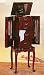 Jewelry : Cherry Stain Jewelry Box Armoire Lingerie Chest