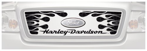 Putco 53342 Harley Davidson Stainless Steel Flaming Inferno Grille (Script)