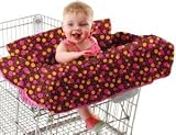 Babe Ease The Chic Clean Shopper Loop D Loop Cart Cover, Brown/Pink
