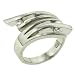 Jewelry : Sterling Silver Cz Zigzag Wrap Ring