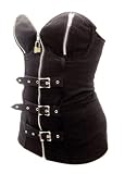 Switchblade Stiletto ZIPPER BUCKLE CORSET- In Choice of Colors and Patterns