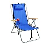 WearEver Hi-Back Deluxe Steel Backpack Chair (Blue)