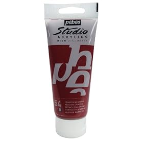 PEBEO - Peinture Acrylique High Viscosity CRAMOIZIE ALIZARINE - 100 ml