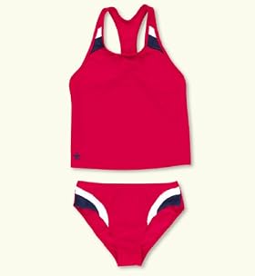 Scoop Neck Colour Block Speedy Tankini