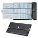 Rolodex 82341 Rolodex Faux Leather Business Card Book, 96-Card Capacity, Black/Silver