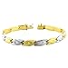 Read Classy 14 Karat Yellow & White Gold Stampato Bracelet 7.5 inch Details Classy 14 Karat Yellow & White Gold Stampato Bracelet 7.5 inch