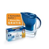 Produkt-Bild: Brita Maxtra Pack 3 + 1 Wasserfilter Marella Cool blau GRATIS