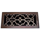 Brass Elegans Solid Brass Victorian Floor Return Plate - 12x6'