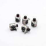 Dowonsol 5個 3V-5V DC 0.8mm シャフト 1000RPM 4ワイヤ2相マイクロステッパーモーター ステッピングモーター、小型デジタル製品用出力ギア付き