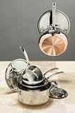 Gourmet Standard 8 Piece Copper Bottom Cookware Set - CB11512
