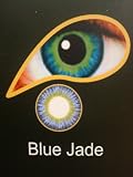 MesmerEyez Infusionz 1 Month Wear Contact Lenses With Free 60ml Multi Purpose Solution & Free Lense Case - Blue Jade