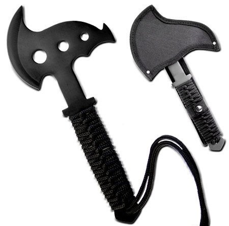 Hachette black ninja de jet 27 cm + étui (ref 2026) - Arme de lancer - Hache - Ensemble en acier inoxydable, très résistant