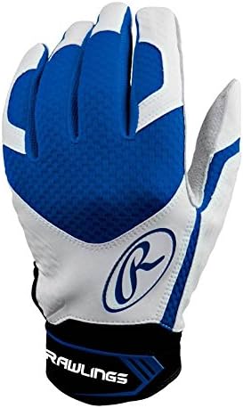 Royal Blue Large Excellence Mens Baseball Batting Gloves Pair