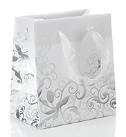 Silver Floral Small Bag