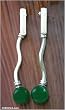 Jade earrings, 'Inspiration' 2.8" W 0.4" L Jade earrings, 'Inspiration' 2.8" W 0.4" L