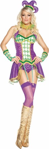 Mardi Gras Tainted Harlequin Adult Costume