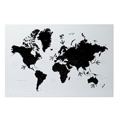 PT TN872 Memoboard World Map magnetisch Stahl