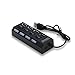 Usb Hub,Gaosa 4 Port USB 2.0 Hub with Individual Power Switches Splitter