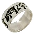 Indian Bear Band - Sterling Silver Ring