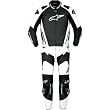 Alpinestars GP Pro Men's 2-Piece Leather Sports Bike Motorcycle Race Suits - Black/White