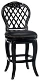 Braxton Wood Counter Stool with Black Leather SeatHillsdale-61919