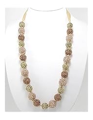 Brown Ribbon Plastic Necklace