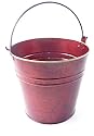 Calipso X09408 Christmas Zinc Coloured Bucket Burgundy