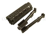 AR15/M4 6.5 inch Tactical Quad Rail RIS Hand Guard free light weight aluminum short bipod