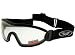 Global Vision Flare Skydiving Goggles Motorcycle Eyewear Clear