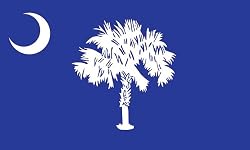 Valley Forge Nylon South Carolina State Flag, measures 3-Foot x 5-Foot