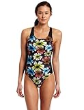 Danskin Women's Printed Triathlon Swimsuit, Multi, Small