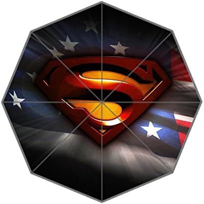 Custom Foldable Umbrella Diy Personalized And Cool Superman Cartoon Design