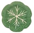 Majolica Cabbage Ceramic Pottery Dinner Plate Green 9.25"D Set / 2